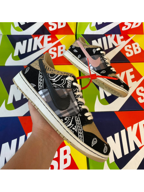 Tênis Dunk Low SB Travis Scott Masculino Nike Bege - Tênis Nike