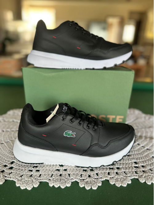 Tênis Retro Lacoste Masculino Preto - Tênis Lacoste