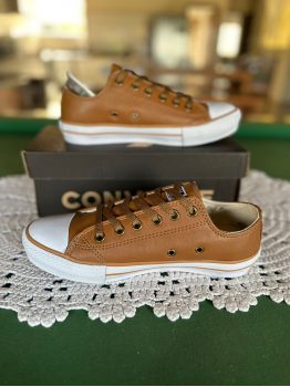 Tênis Cano Curto All Star Feminino Caramelo Sintético - Tênis All Star