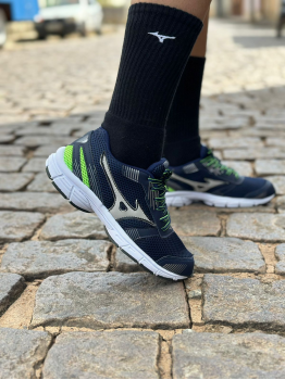 Tênis Wave Masculino Mizuno Azul/Verde - Tênis Mizuno