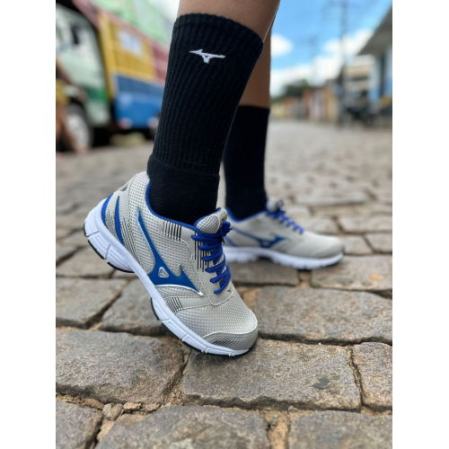 Tênis Wave Masculino Mizuno Cinza