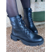 Bota Coturno Feminina em Couro Sintético PretoBC901 - Marcas Autorais  
