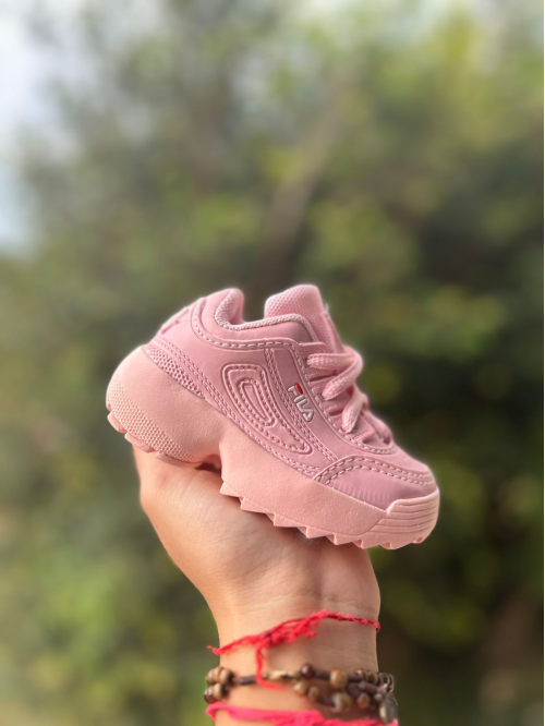 Tênis Infantil Disruptor Feminino Fila Rosa - Tênis Fila
