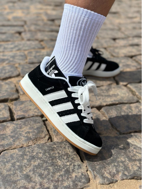 Tênis Campus Unissex Premium Adidas Preto - Tênis Adidas