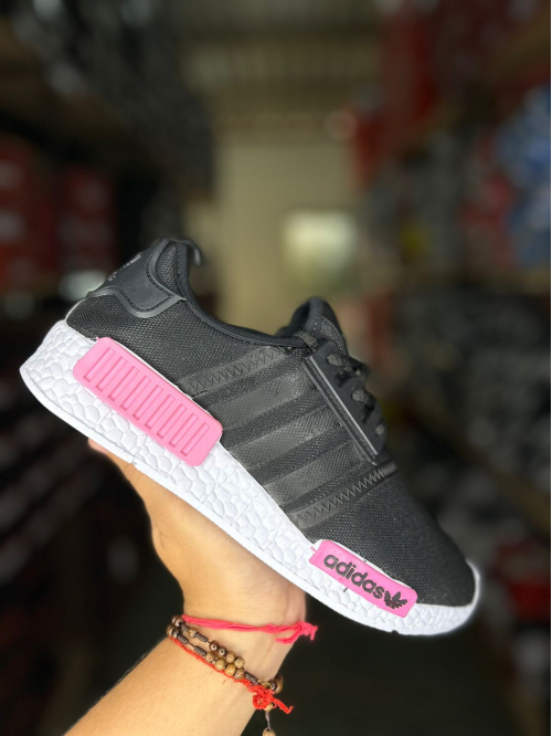 Tênis NMD Feminino Adidas Preto/Rosa - Tênis Adidas