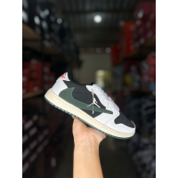 Tênis Botinha Air Jordan Low Travis Scott Preto/Verde/Branco - Tênis Nike