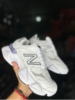 Tênis 9060 Premium New Balance Branco/Prata