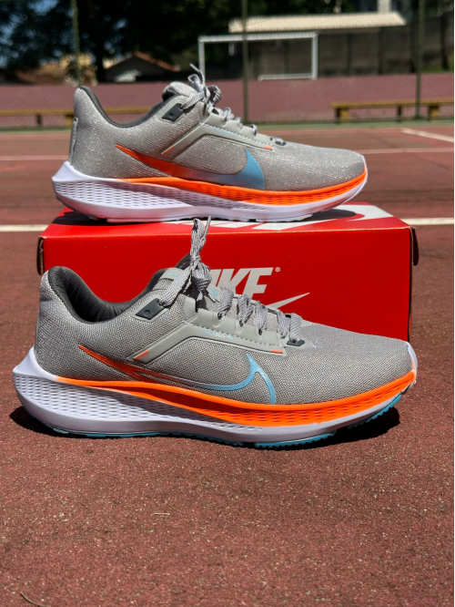 Tenis Vomero 17 Masculino Cinza/ Laranja - Tênis Nike