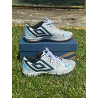 Chuteira Society Orbit Masculino Umbro Branco/Azul - Tênis Umbro