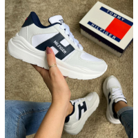 Tênis Feminino Tommy Hilfiger Branco/Azul - Tênis Tommy Hilfiger