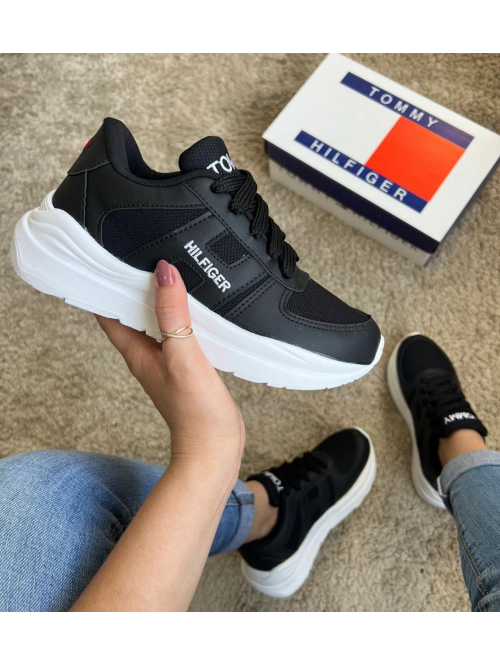 Tênis Feminino Tommy Hilfiger Preto - Tênis Tommy Hilfiger