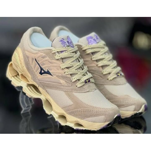 Tênis Wave Prophecy LS Flor de Lotus Masculino Mizuno Bege Tênis Wave Prophecy LS Flor de Lotus Masculino Mizuno Bege