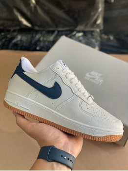 Tênis Air Force  Nike Branco/Marinho - Tênis 