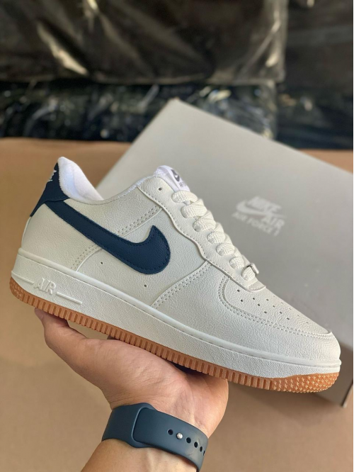 Tênis Air Force  Nike Branco/Marinho - Tênis 