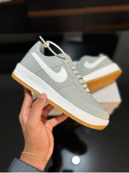 Tênis  Air Force  Premium Masculino Cinza/Branco - Tênis Nike