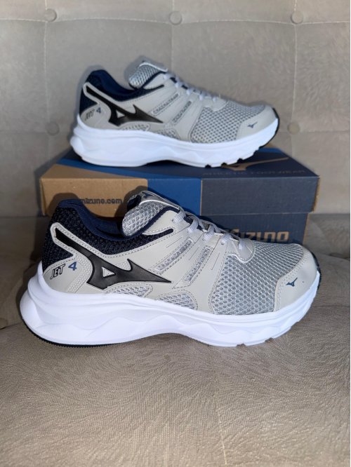 Tênis Jet 4 Masculino Mizuno Cinza/ Azul - Tênis Mizuno