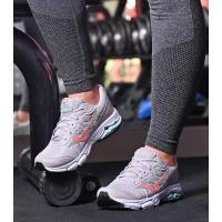 Tênis Wave Nirvana 9 Feminino Mizuno Cinza/Verde