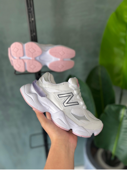Tênis 9060 Premium New Balance Branco/Rosa - Tênis New Balance