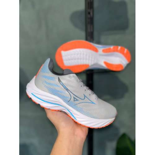 Tênis Wave Rider 28 Unissex Mizuno Cinza