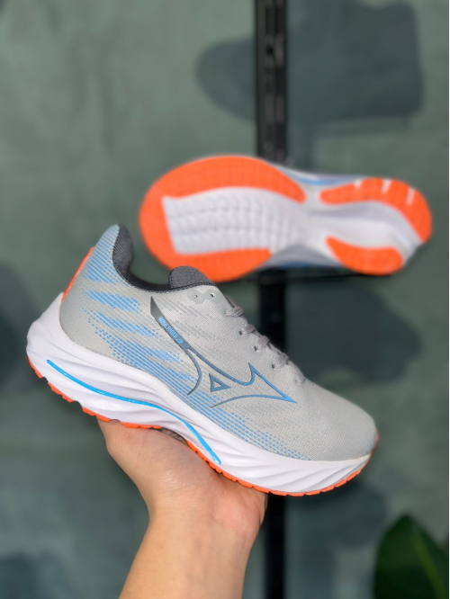 Tênis Wave Rider 28 Unissex Mizuno Cinza - Tênis Mizuno
