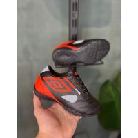 Chuteira Infantil Society Orbit Unissex Umbro Preto/Laranja Chuteira Infantil Society Orbit Unissex Umbro Preto/Laranja - Tênis Umbro