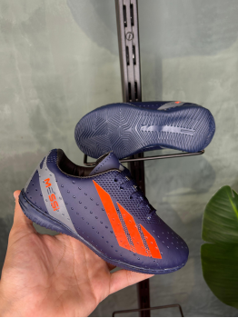 Chuteira Infantil Futsal Messi Unissex Adidas Marinho/Laranja - Tênis Umbro