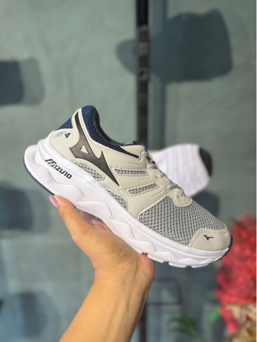 Tênis Jet 4 Masculino Mizuno Cinza/ Azul - Tênis Mizuno