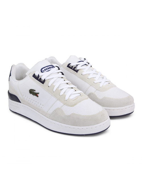 Tênis Tclip Premium  Lacoste Branco/ camurça - Tênis Lacoste