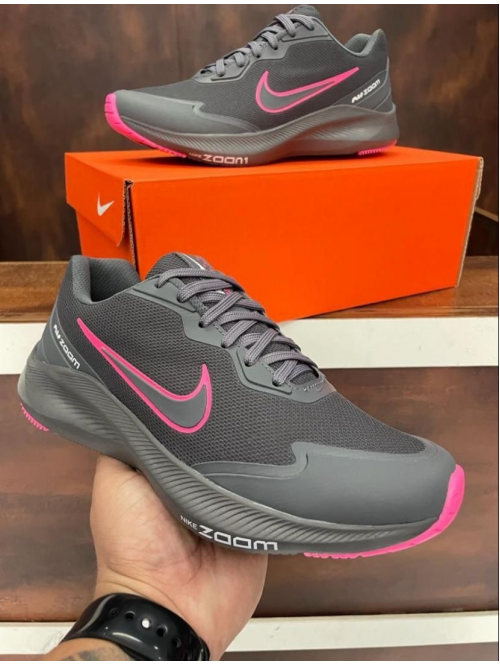 Tênis Zoom 4 Premium Nike Feminino Grafite/Prink - Tênis Mizuno
