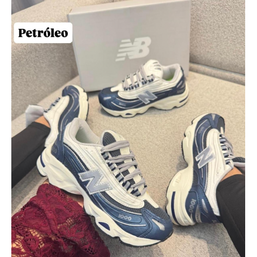 Tênis 1000 Premium Masculino New Balance Branco/Azul Tênis 1000 Premium Masculino New Balance Branco/Azul