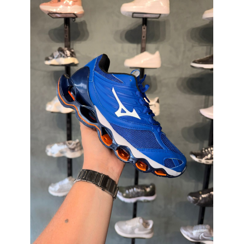 Tênis Wave Prophecy 13s premium Masculino Mizuno Royal Tênis Wave Prophecy 13s premium Masculino Mizuno Royal