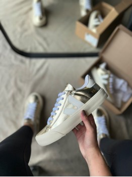 Tênis Esplar Feminino Veja Branco/Dourado - Tênis Vert