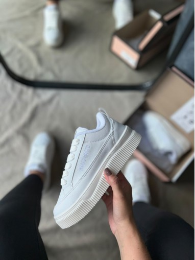 Tênis Miu MIu Classic Branco - Tênis Miu Miu