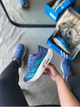Tênis Adizero Boston 13 Adidas Azul/ Verde - Tênis Adidas