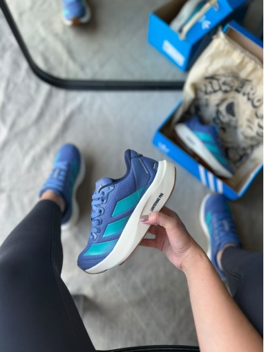 Tênis Adizero Boston 13 Adidas Azul/ Verde - Tênis Adidas
