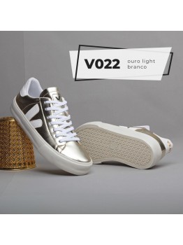 Tênis Esplar Feminino Vert Branco/Dourado - Tênis Vert