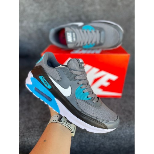 Tênis Air Max 90 Masculino Nike Preto/Azul