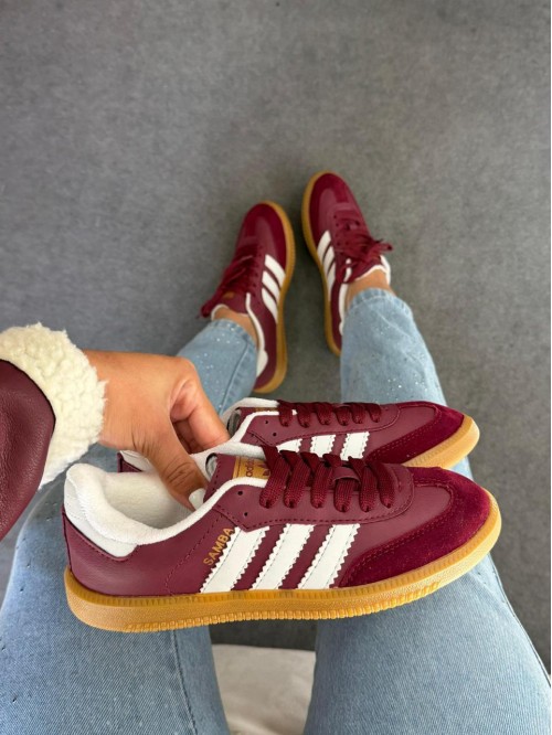 Tênis Samba Feminino Adidas cereja - Tênis Adidas - Tribo Shoes Tênis Samba Feminino Adidas cereja - Tênis Adidas