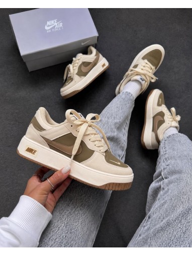 Tênis  Gamma Force Premium Creme/ Verde - Tênis Nike