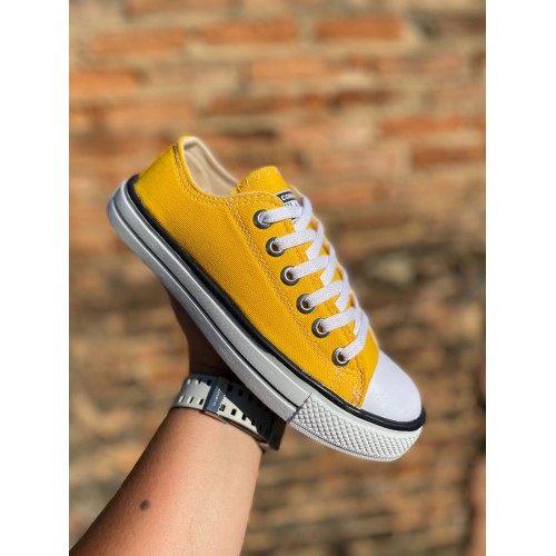 Tênis Cano Curto All Star Feminino Amarelo