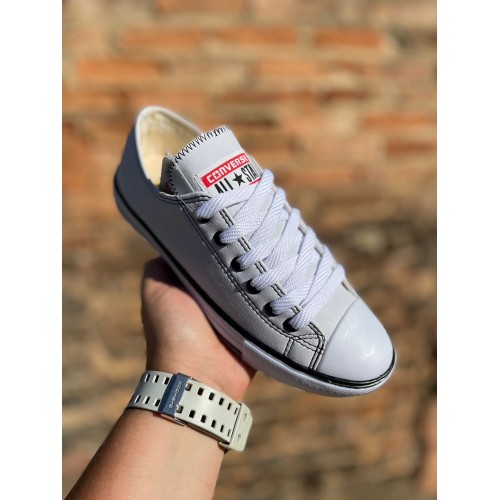 Tênis Cano Curto All Star Feminino Branco Sintético