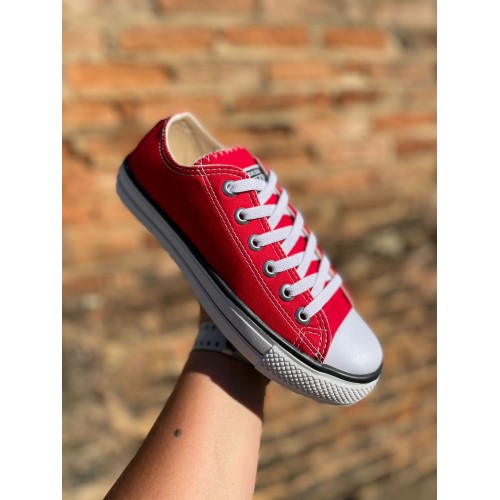 Tênis Cano Curto All Star Unissex Vermelho